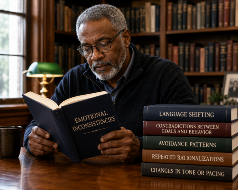 Man studying how to be a coach